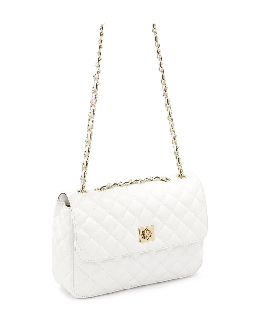 Kazar-Gesteppte-weiße-Schulter-Kettenhandtasche-weiss