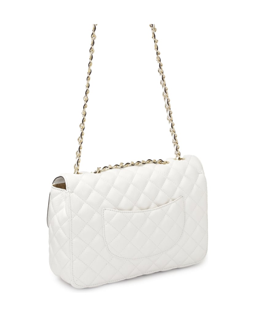 Kazar-Gesteppte-weiße-Schulter-Kettenhandtasche-weiss