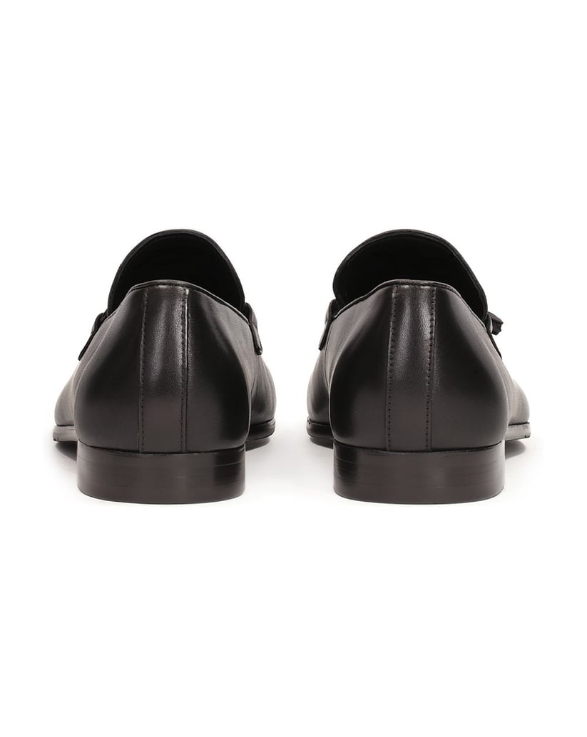 Kazar-Schwarze-Slipper-mit-Quaste-schwarz