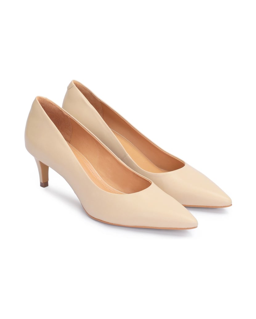 Kazar-Leather-low-heeled-pumps-béžová