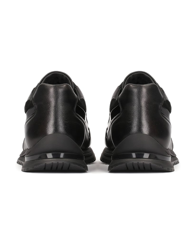 Kazar-Schwarze-Herren-Sneakers-aus-Verbundmate