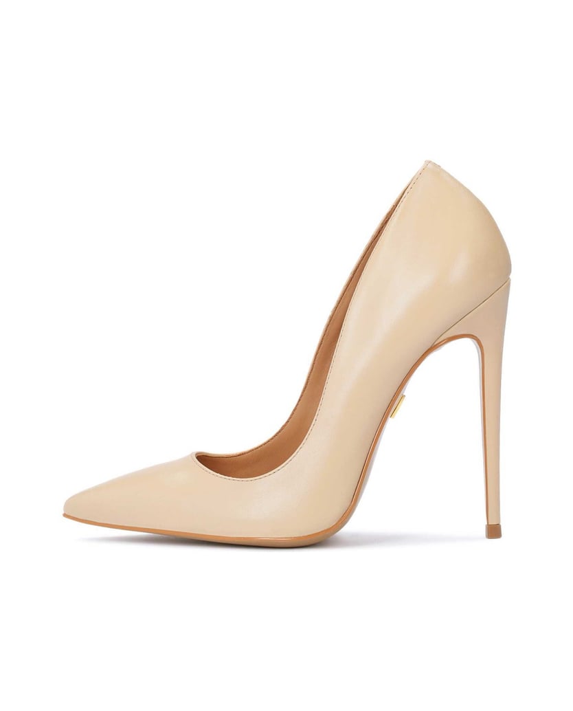 Kazar-Zeitlose-Stilettos-aus-beigem-Leder