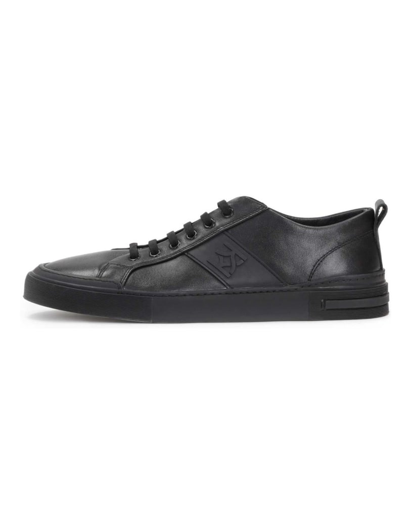 Kazar-Schwarze-Leder-Sneakers-für-Männer-im-mi