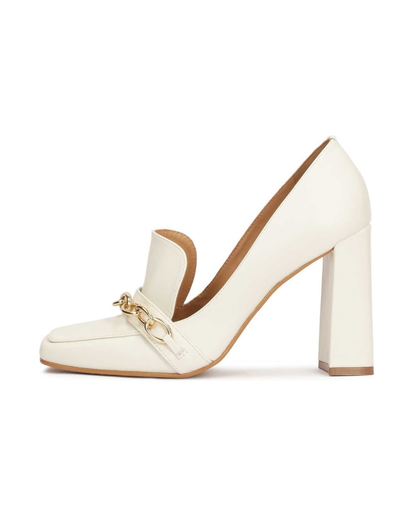Kazar-Square-nose-pumps-with-chains-biela