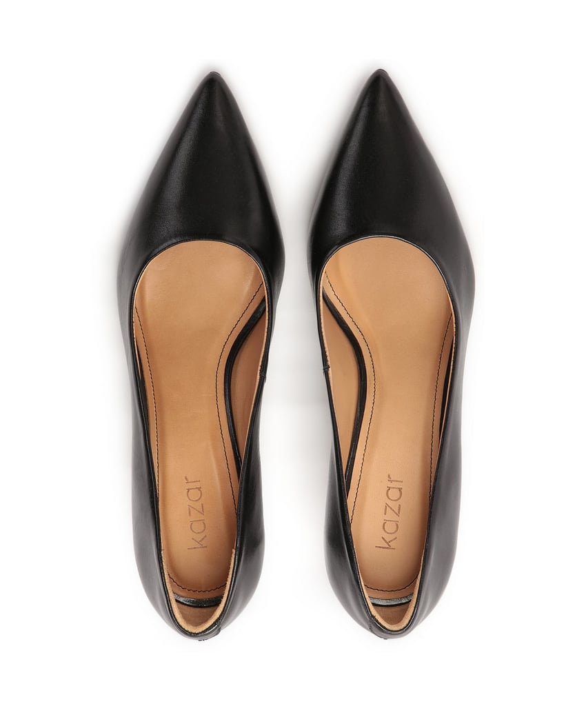 Kazar-Klassische-schwarze-spitz-zulaufende-Pum-schwarz