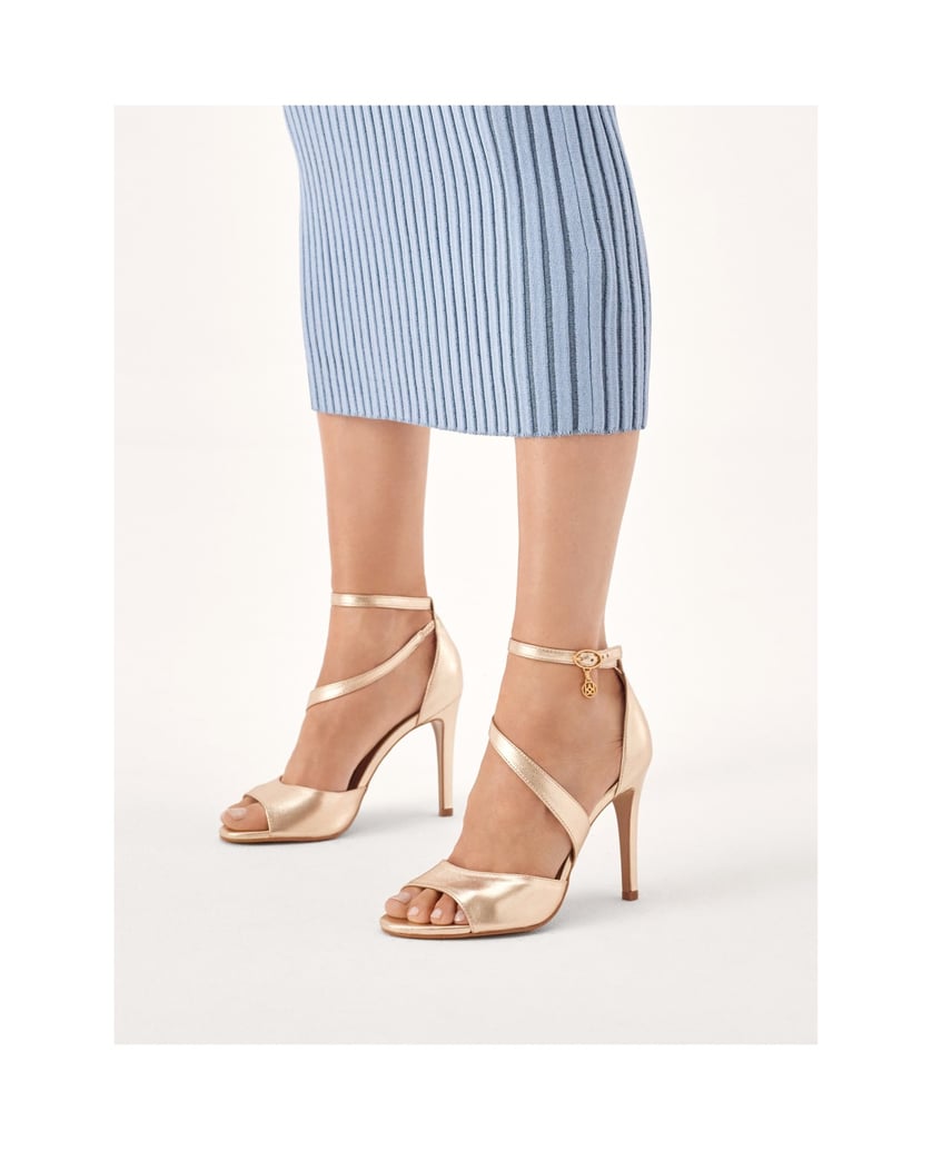 Kazar-Sandals-with-golden-full-heel-zlatá