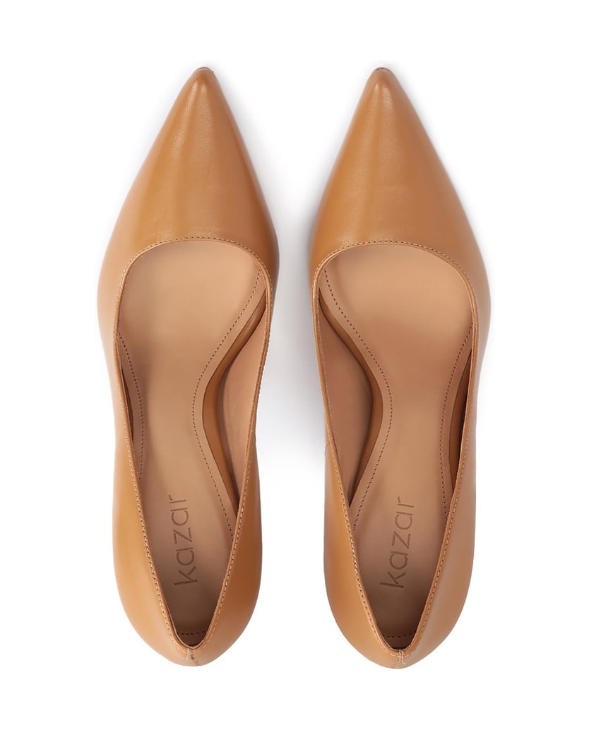 Kazar-Hellbraune-Lederstilettos-mit-schlankem-camel