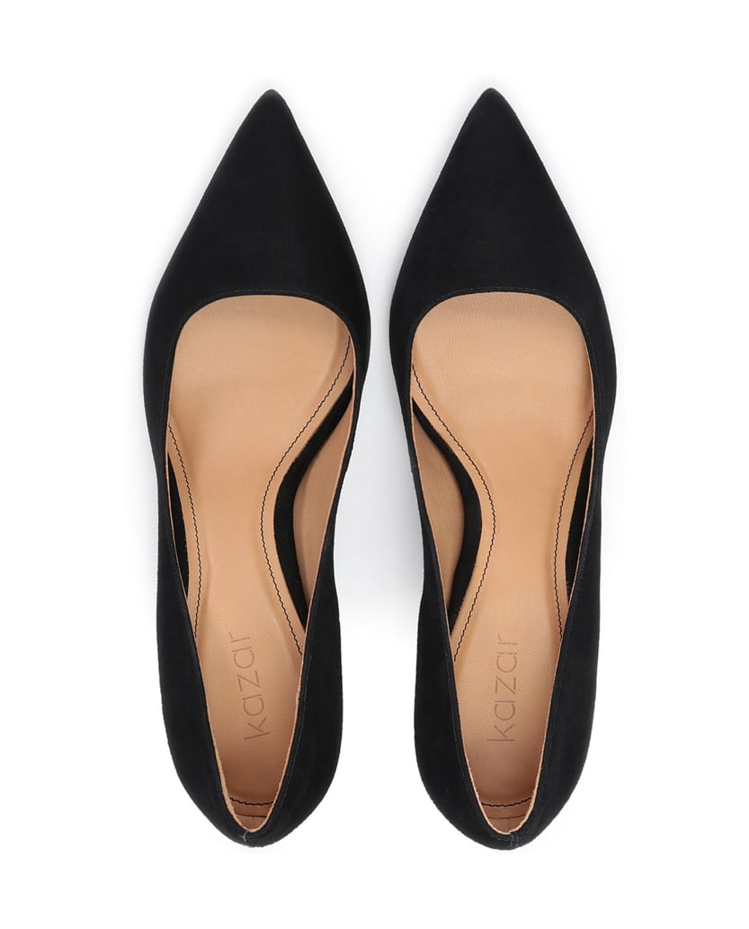 Kazar-Black-pumps-on-a-sleek-heel-černá