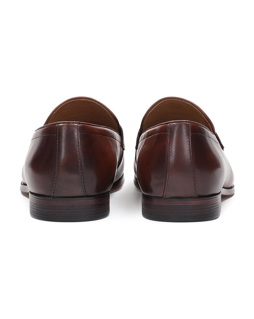 Kazar-Klassische-braune-Leder-Slipper-für-Herr-braun