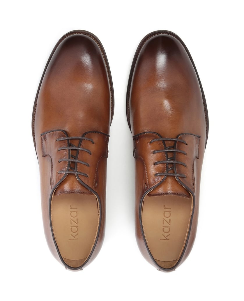 Kazar-Klassische-braune-Derby-Schuhe