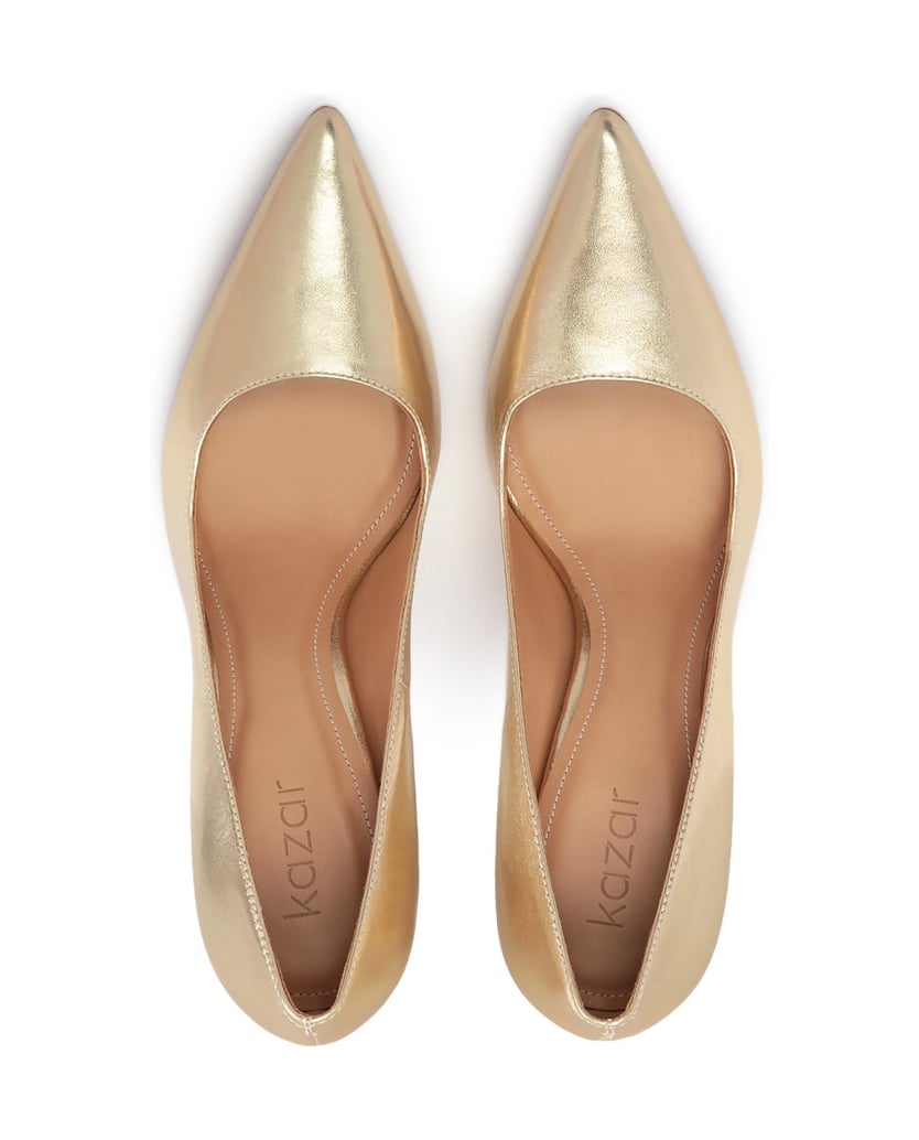 Kazar-Goldene-Luxus-Pumps-mit-schmalem-Absatz