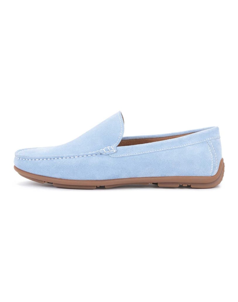 Kazar-Herren-Mokassins-aus-blauem-Wildleder