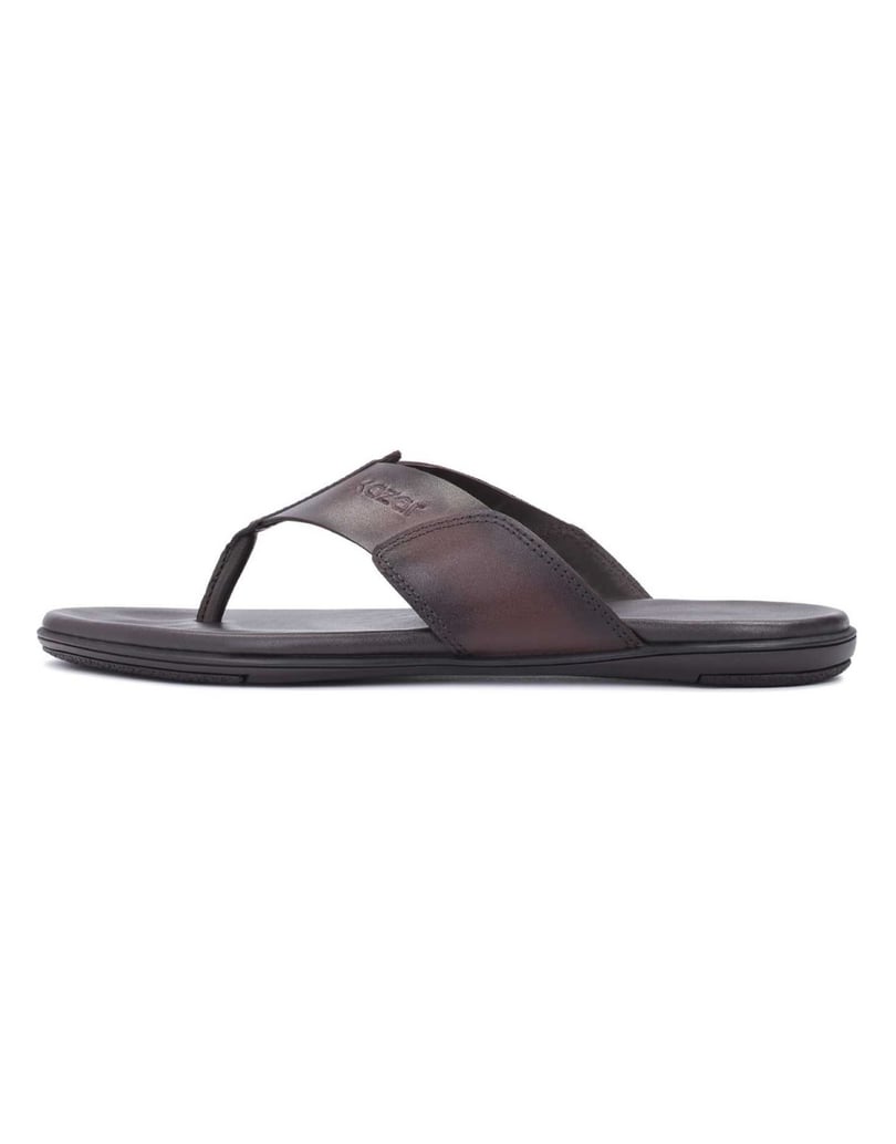 Kazar-Herren-Flip-Flops-aus-braunem-Leder