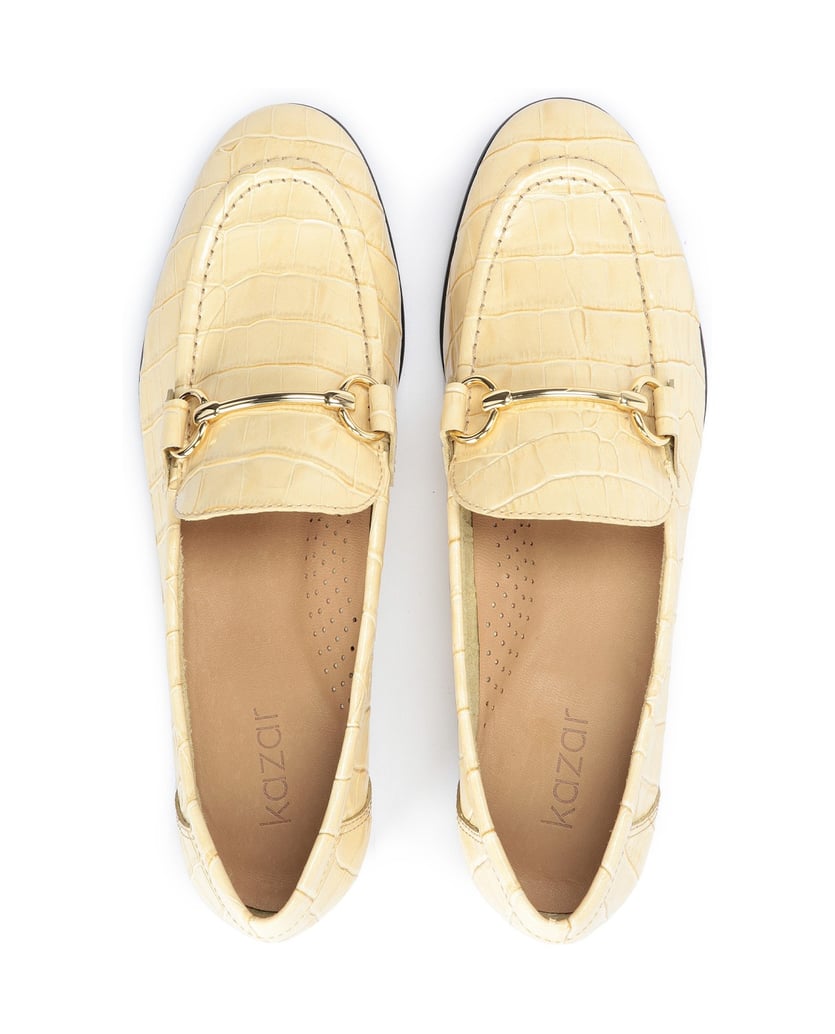 Kazar-Leuchtend-gelbe-Schuhe-aus-Krokodilleder