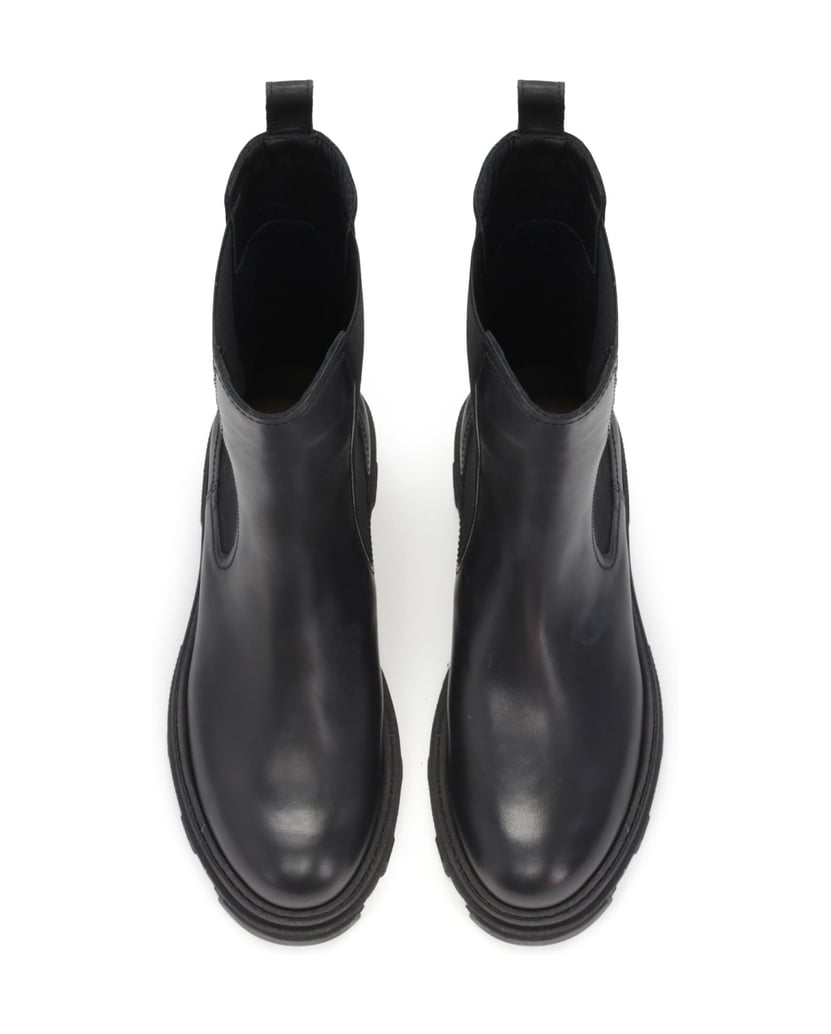 Kazar-Ladies-black-ankle-boots-černá