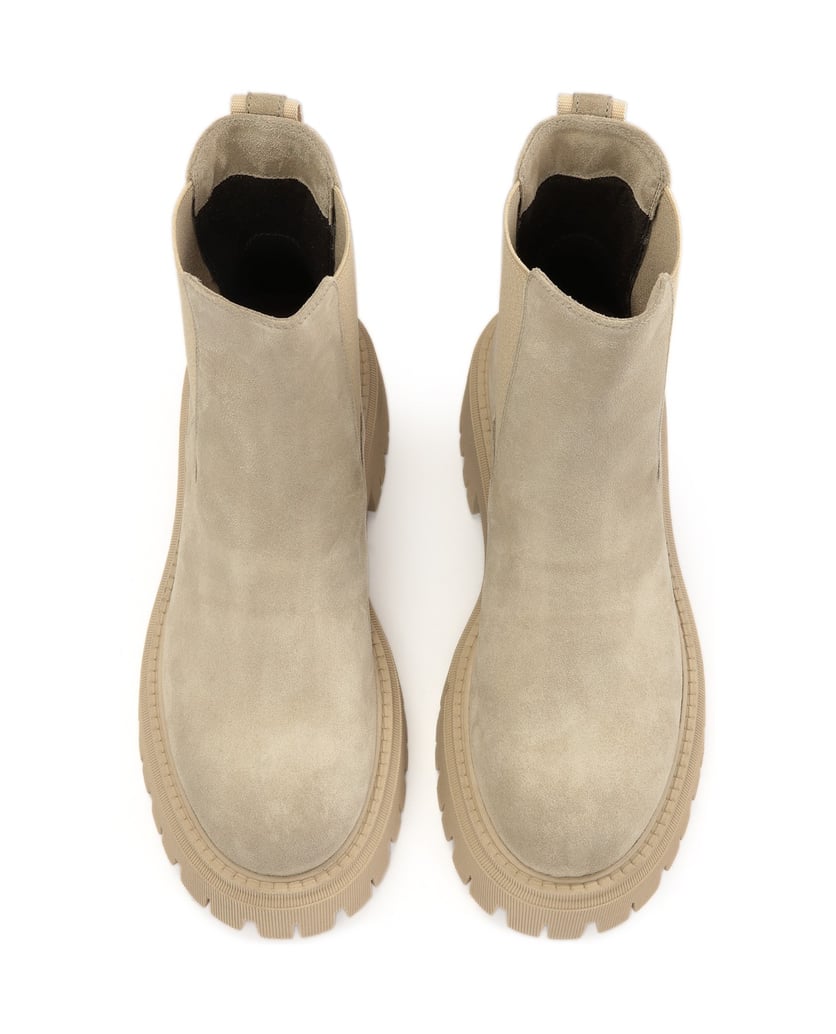 Kazar-Schlupfstiefel-mit-Dreiblatt-Sohle-beige