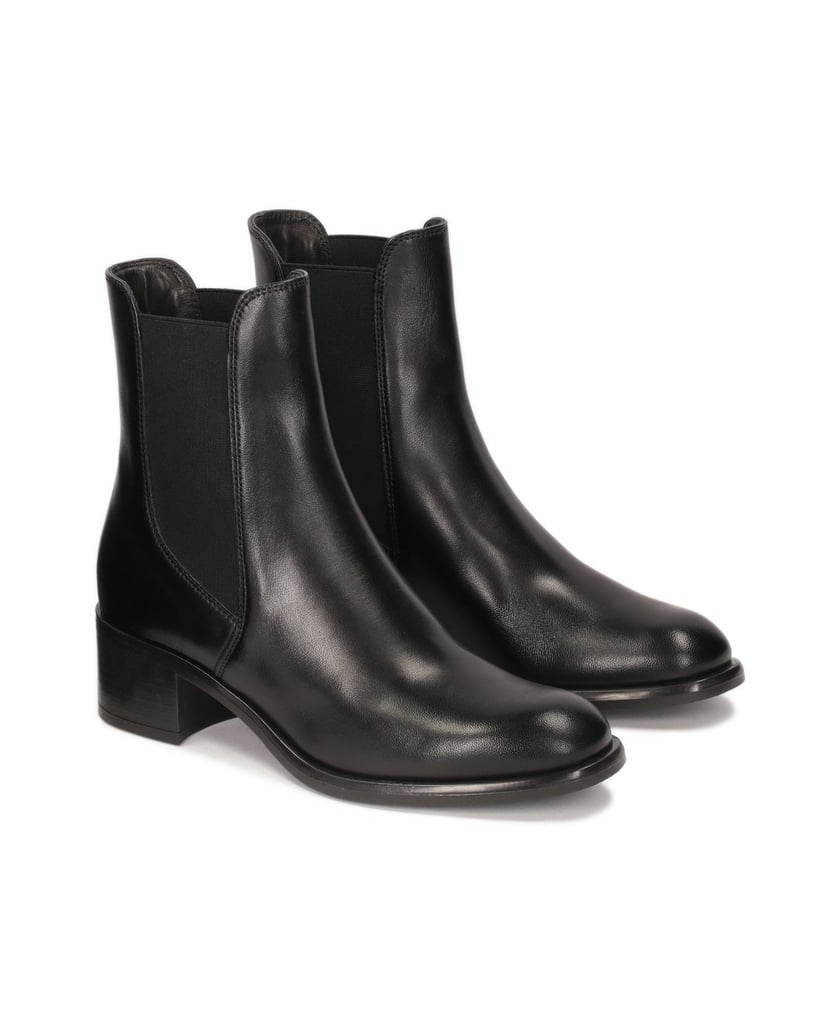 Kazar-Bequeme-Stiefel-mit-elastischen-Einsätze-schwarz