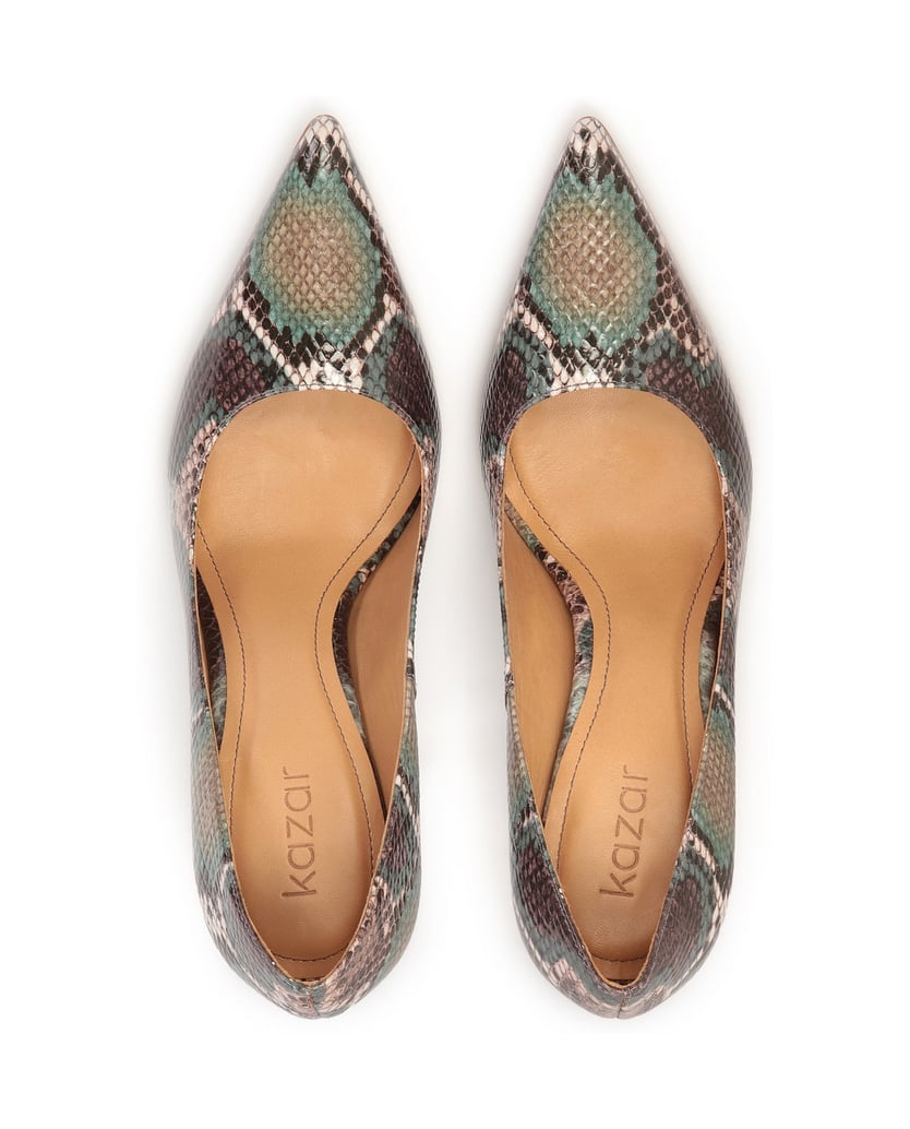 Kazar-Hohe-Stöckelschuhe-aus-Leder-in-Schlange