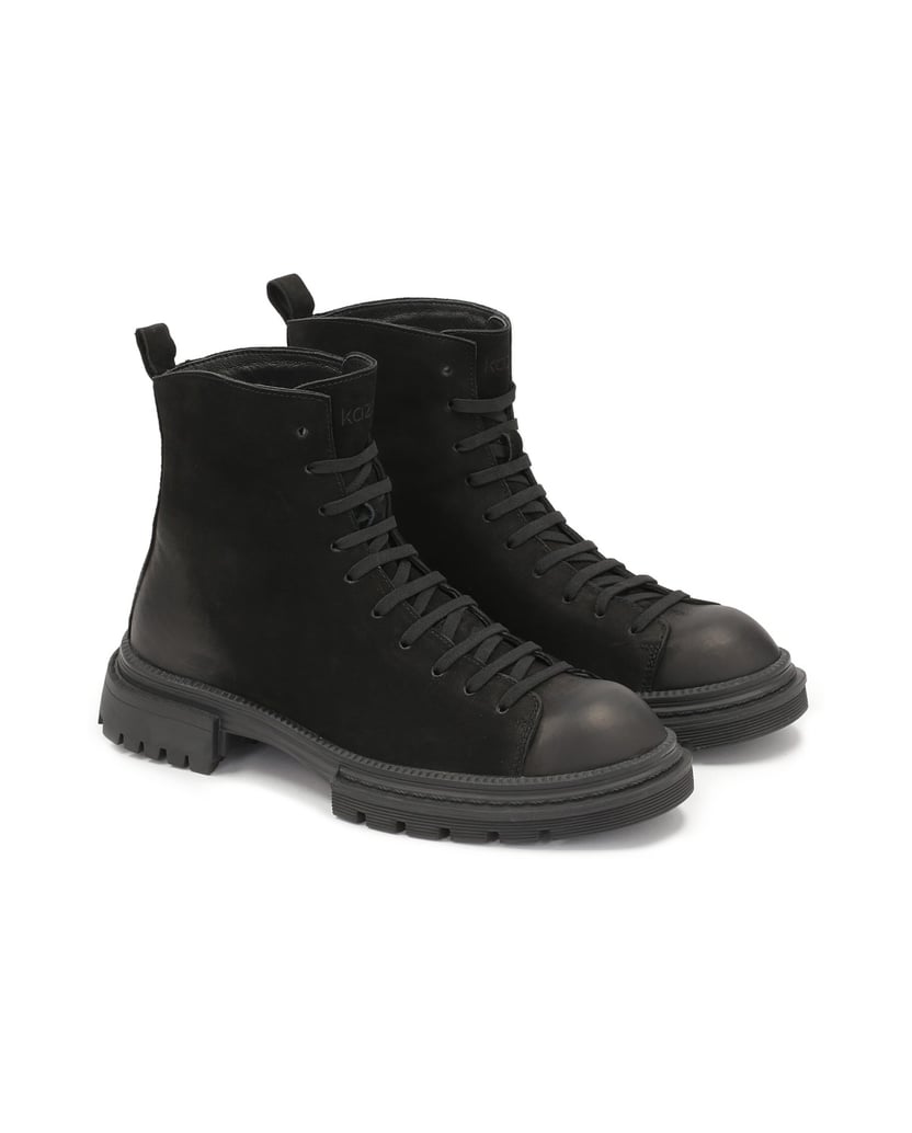 Kazar-Herrenstiefelette-aus-Nubuk-schwarz-mit-Schnürsenkeln