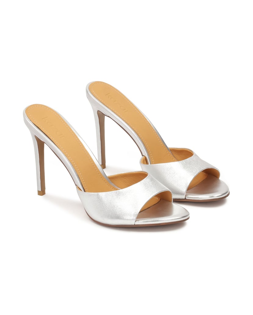 Kazar-Silberne-Pantoletten-mit-hohem-Stilettoa-silber