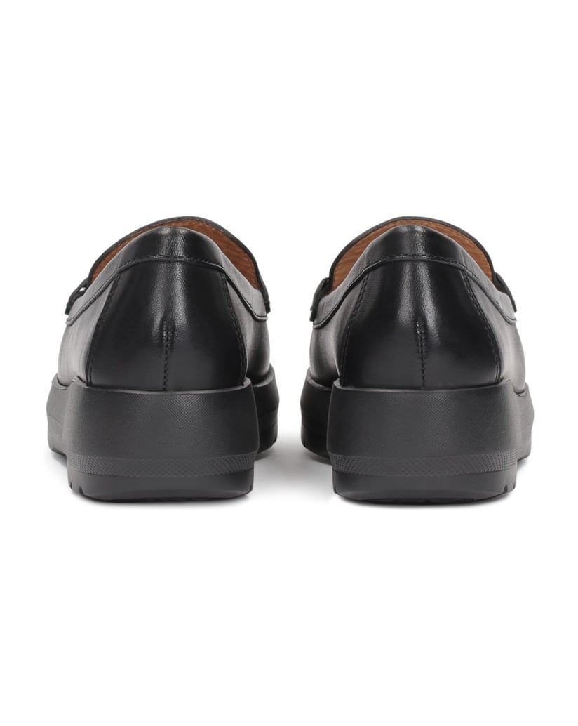 Kazar-Leather-shoes-with-a-raised-sole-čierna