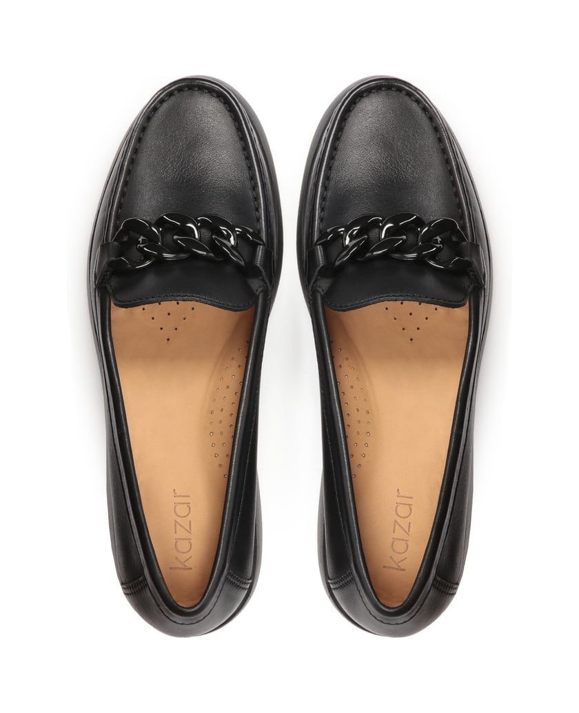 Kazar-Leather-shoes-with-a-raised-sole-čierna