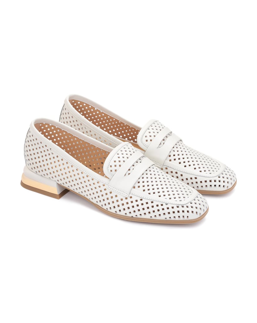 Kazar-Ladies-lightweight-openwork-low-heeled-shoes-bílá