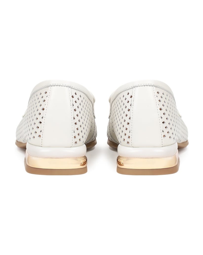 Kazar-Ladies-lightweight-openwork-low-heeled-shoes-bílá