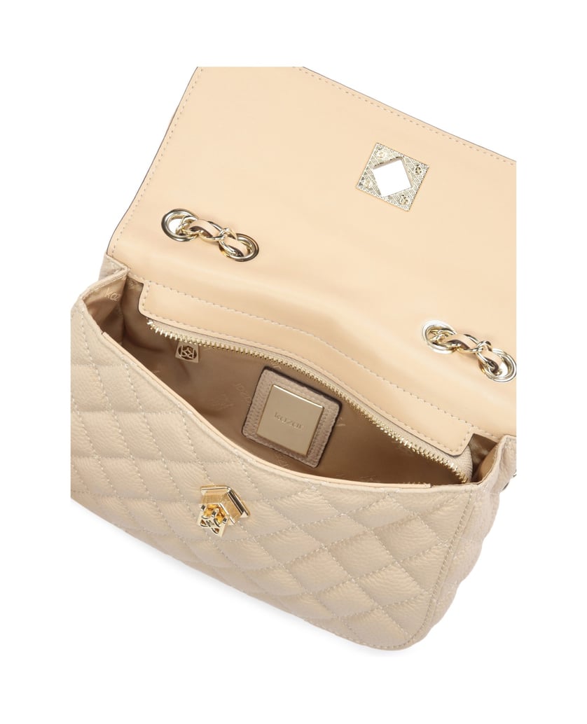 Kazar-Quilted-soft-leather-bag-béžová