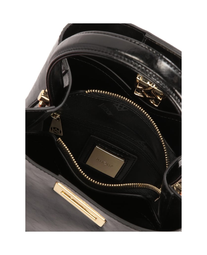 Kazar-Elegant-black-full-grain-leather-handbag-černá