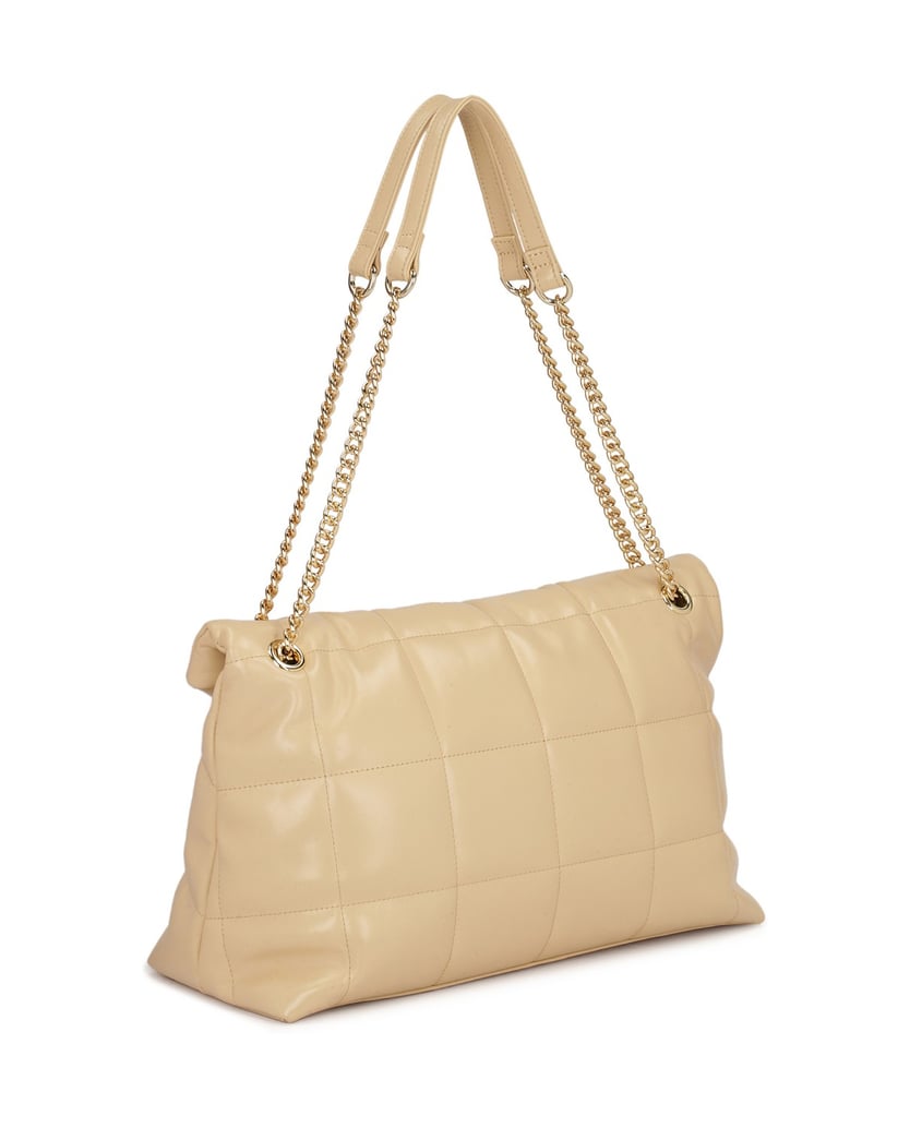 Kazar-Lederhandtasche-mit-Steppmuster-beige
