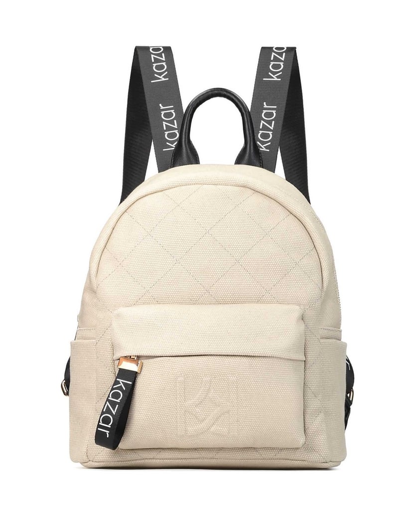 Kazar-Ladies-beige-and-black-backpack-béžová