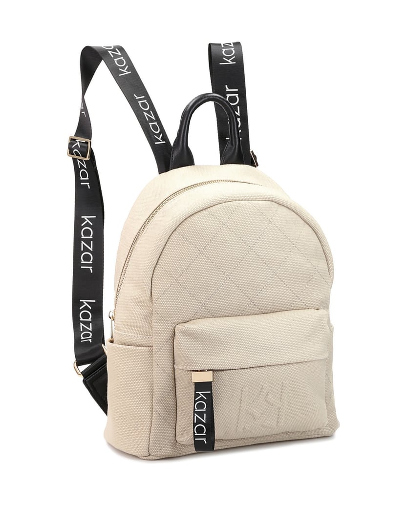Kazar-Ladies-beige-and-black-backpack-béžová