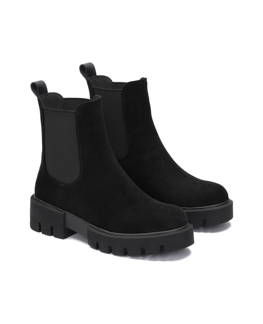 Kazar-Chelsea-Stiefel-aus-schwarzem-Stoff