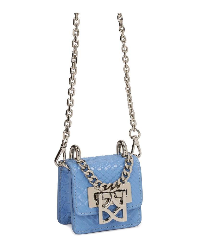 Kazar-Effektive-kleine-Tasche-mit-einer-Kette-in-Kroko-Muster