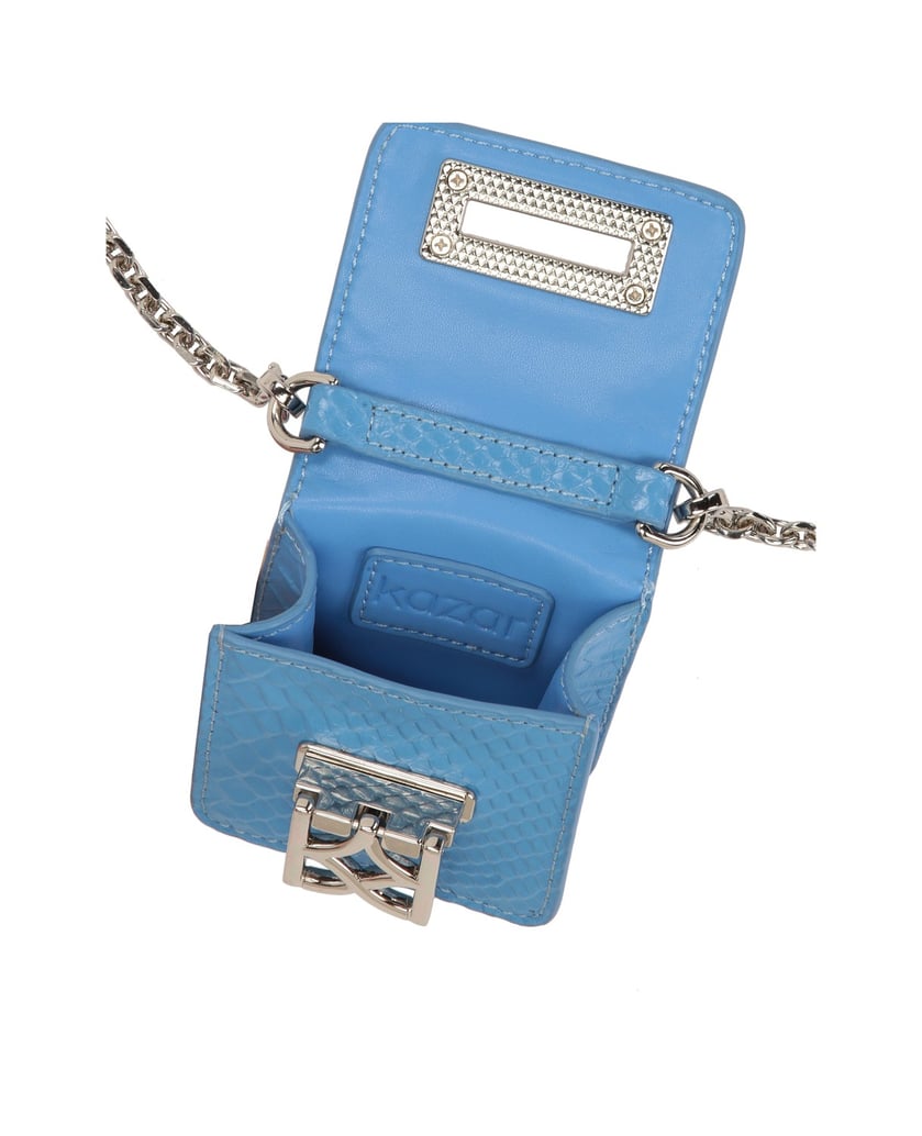 Kazar-Effektive-kleine-Tasche-mit-einer-Kette-in-Kroko-Muster