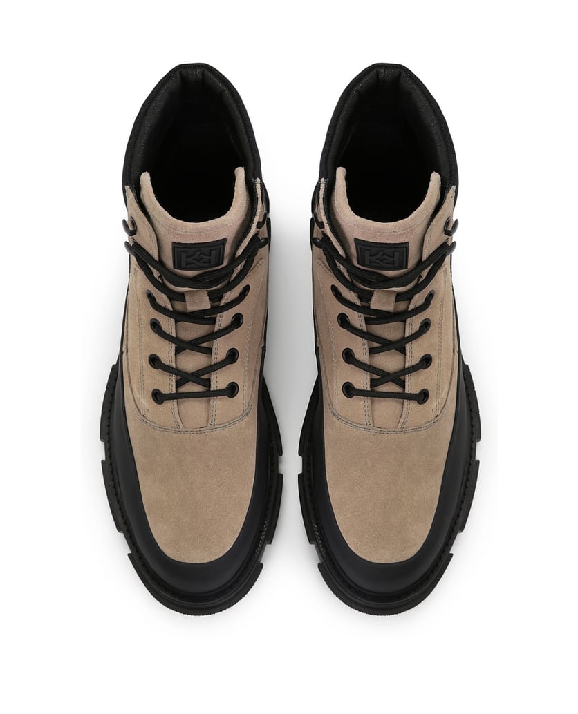 Kazar-Beige-und-schwarze-Herrenschuhe-aus-vers