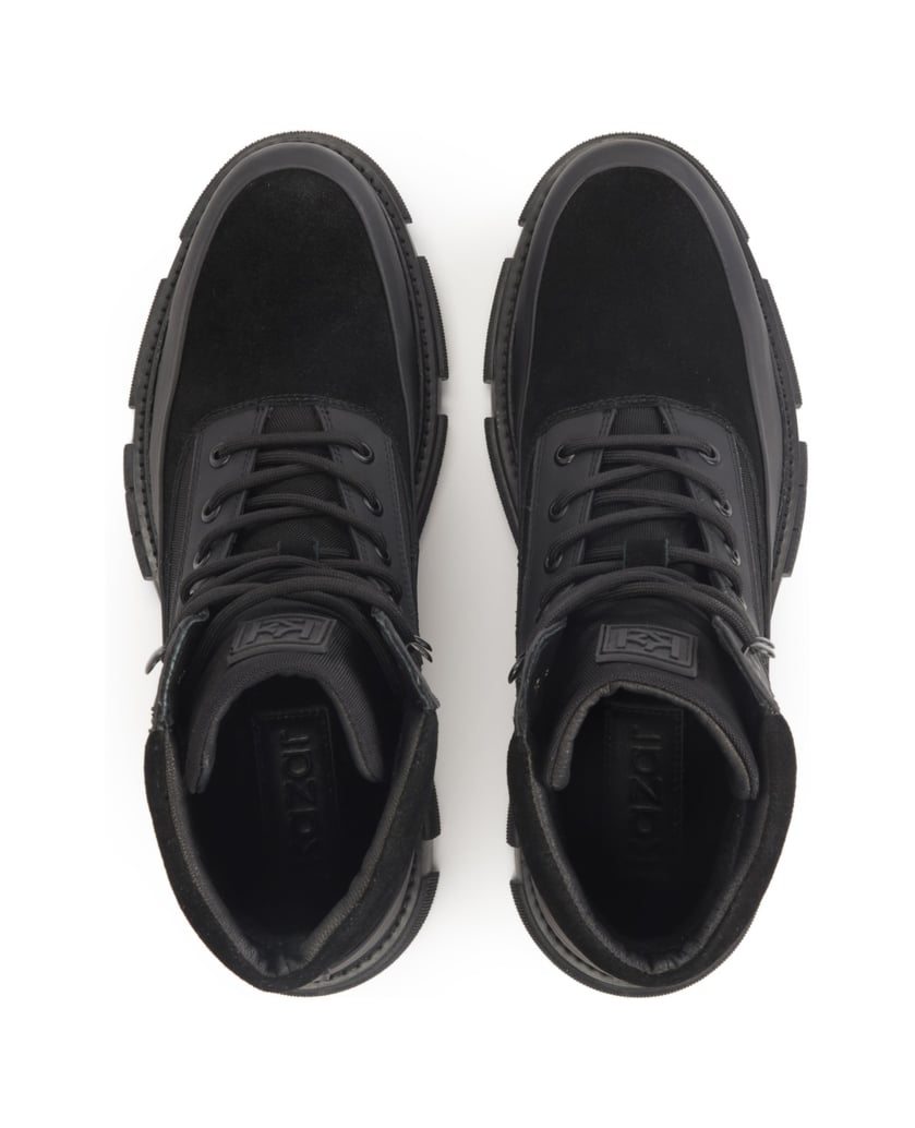 Kazar-Schwarze-solide-Herrenstiefel-mit-hohem-schwarz