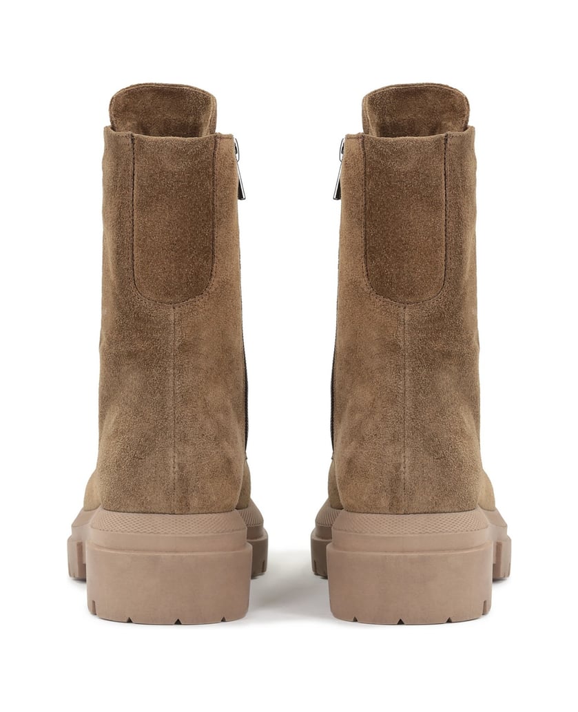 Kazar-Dunkelbeige-Damenstiefeletten