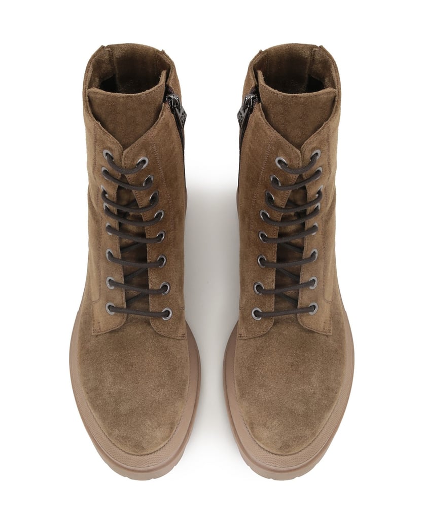 Kazar-Dunkelbeige-Damenstiefeletten