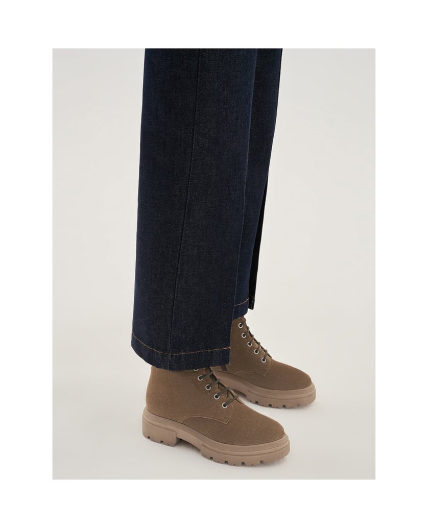 Kazar-Dunkelbeige-Damenstiefeletten