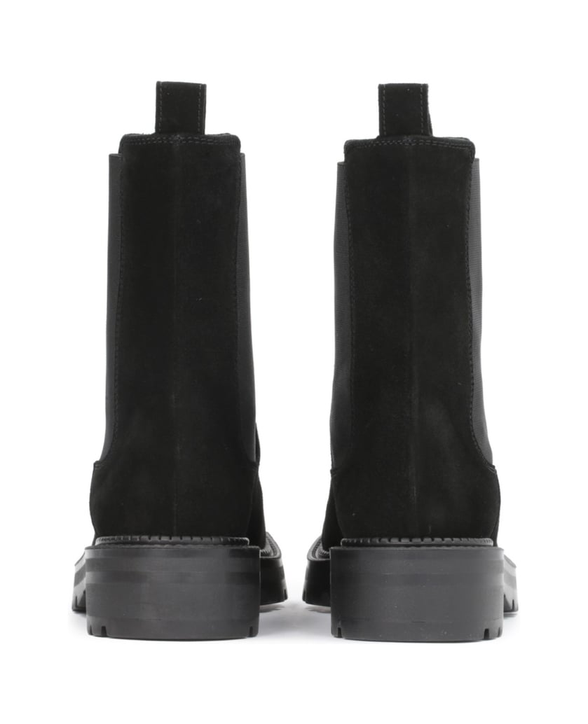 Kazar-Schwarze-gerade-Chelsea-Damenstiefel-zum