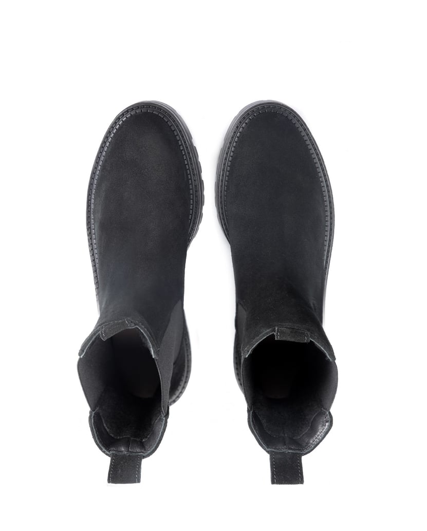 Kazar-Schwarze-gerade-Chelsea-Damenstiefel-zum