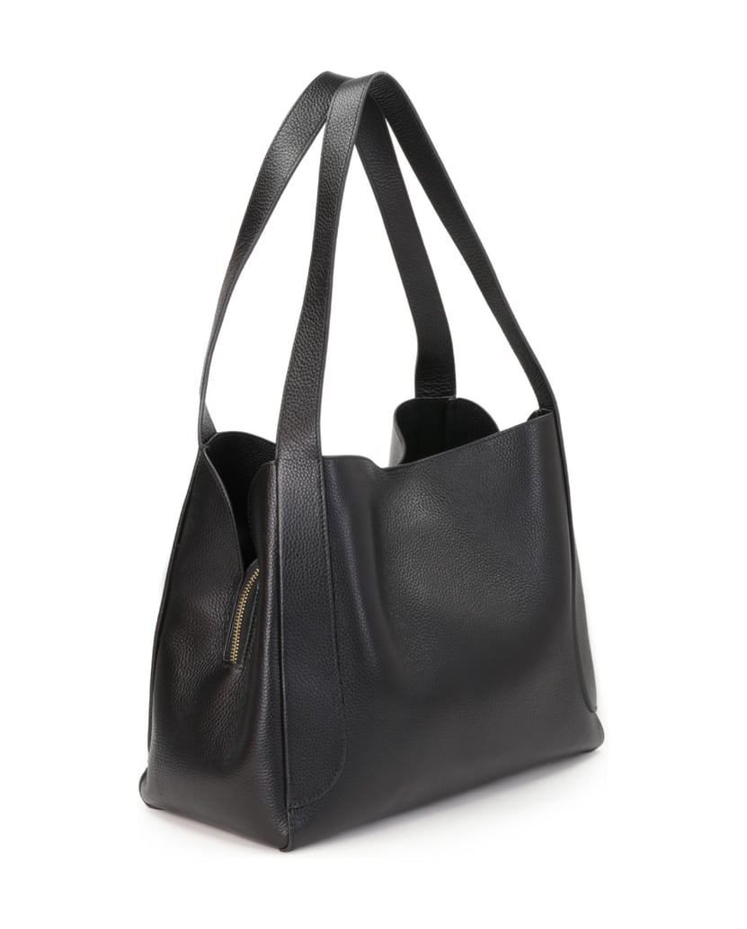 Kazar-Ladies’-leather-bag-with-a-unique-shape-čierna