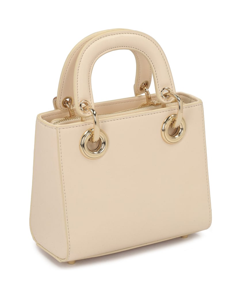Kazar-Kleine-Ledertasche-mit-Griffen-beige