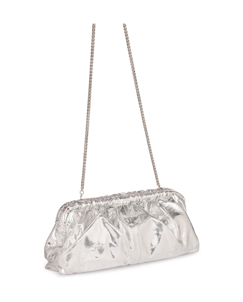 Kazar-Silbern-schimmernde-Clutch-Tasche-mit-ei