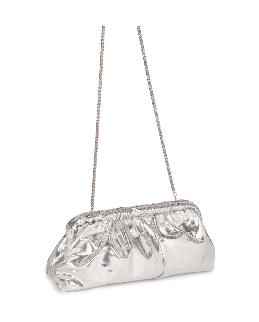 Kazar-Silbern-schimmernde-Clutch-Tasche-mit-ei