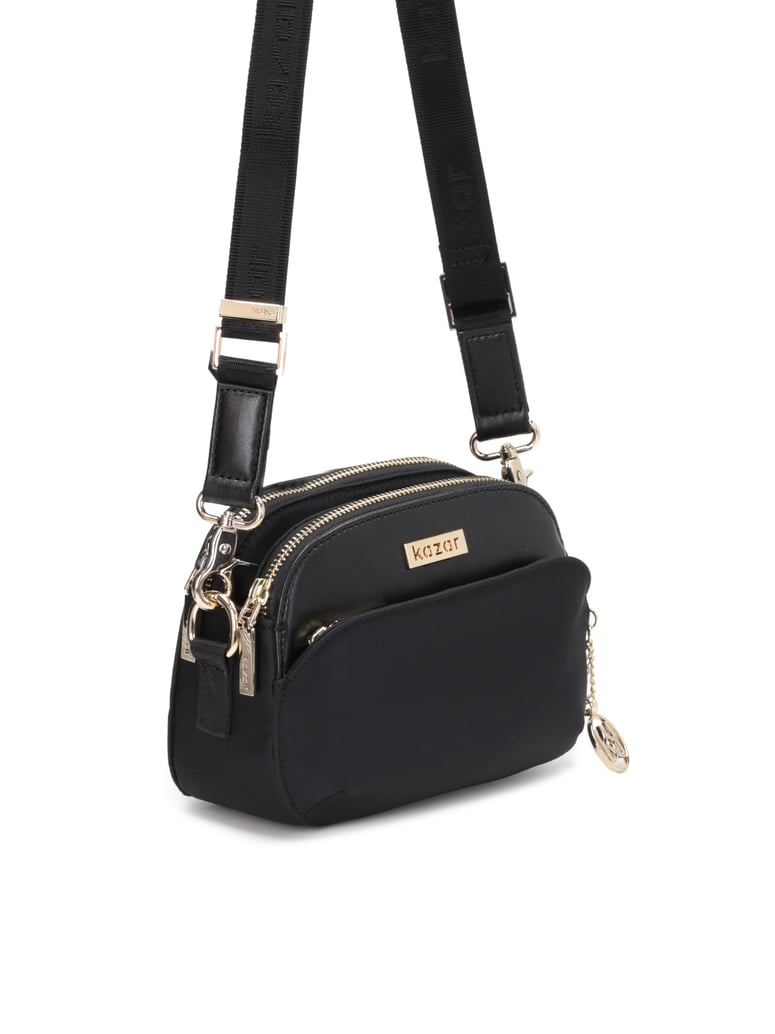 Kazar-Schwarze-Damen-Messenger-Tasche