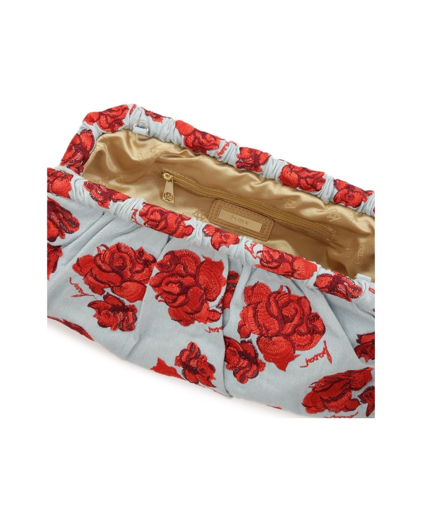 Kazar-Blaue-Stofftasche-mit-roten-Blumen