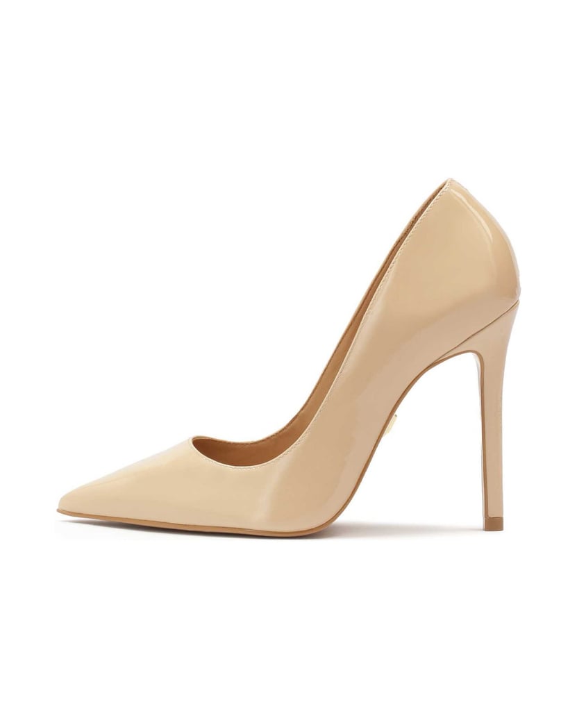 Kazar-Lackierte-hochhackige-Pumps-beige